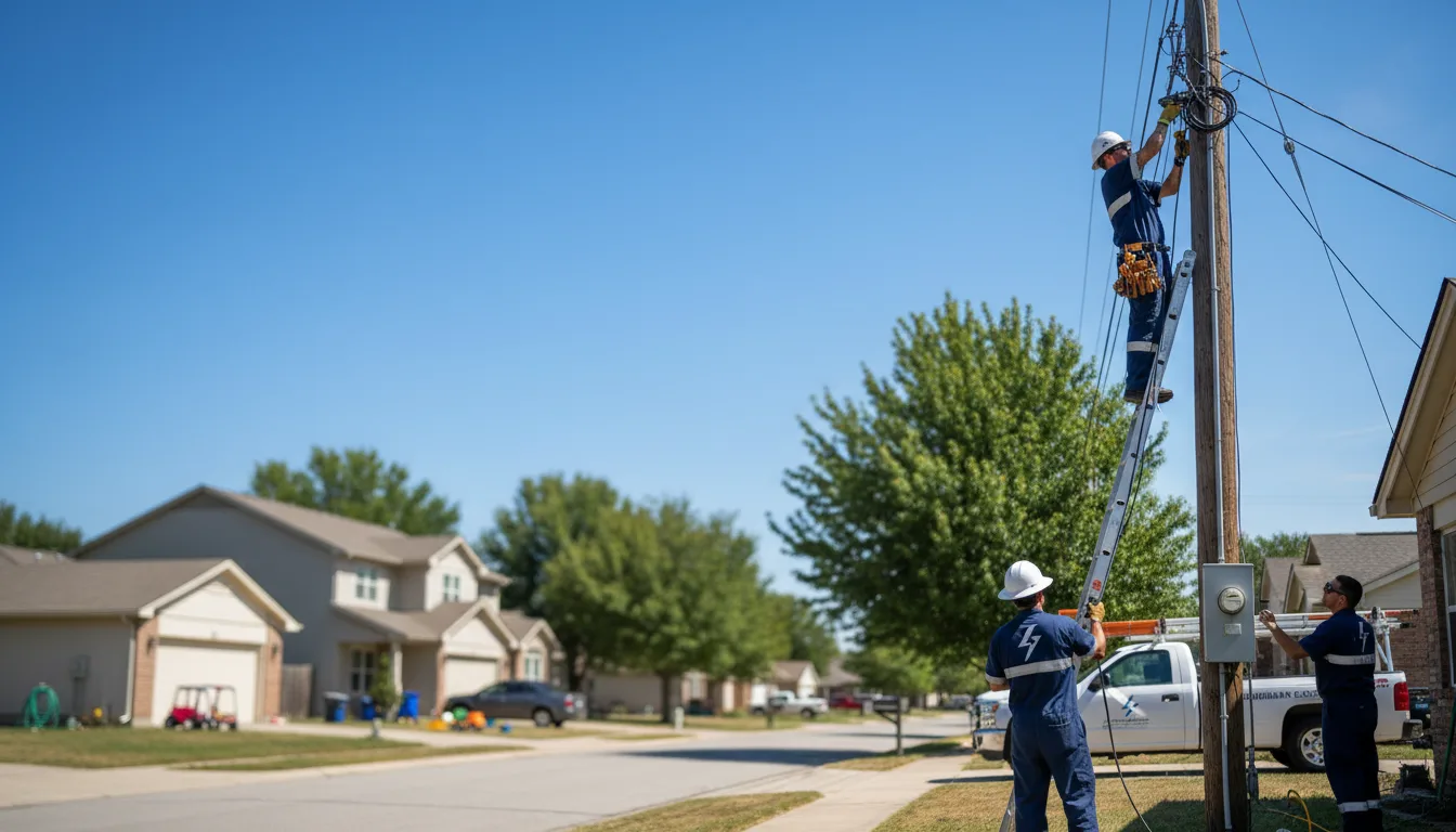 Residential electrician providing installation services in Gwynn, VA